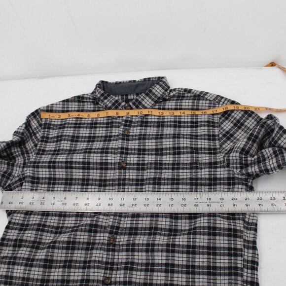 J crew shirt men's large elbow patch plaid long sleeve button down cotton wool - Picture 10 of 10